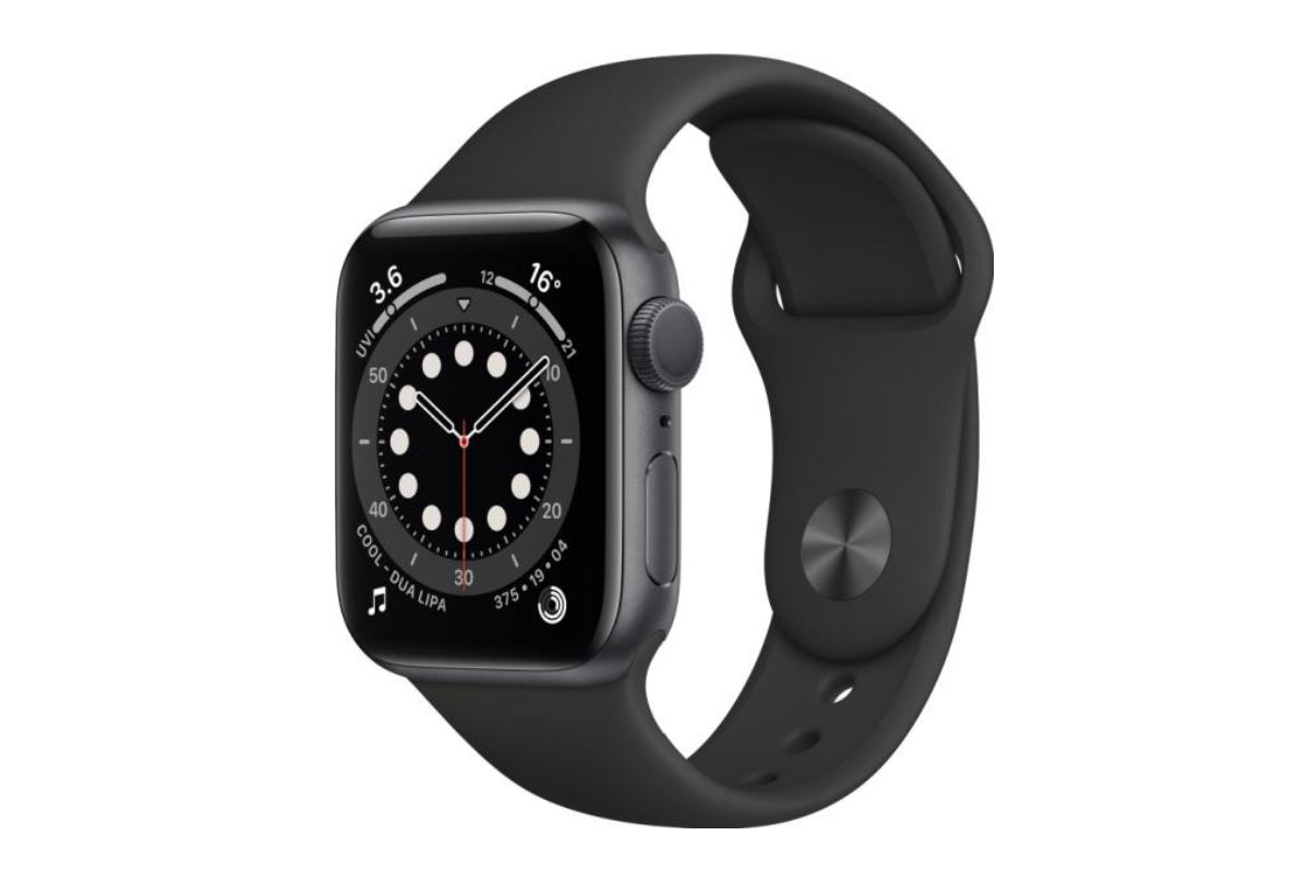 Смарт-часы Apple Watch 6 (40mm) Space Gray (Black Sport Band)