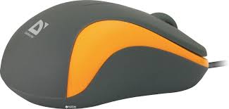 Мышь проводная Defender Accura MS-970 серый+оранжевый