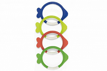 Набор для подводной игры Bestway "Кольца - Рыбки" от 3 лет, 4 цвета в наборе