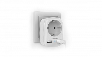 Сетевой фильтр Tessan TS-611-DE белый Сетевой фильтр Tessan TS-611-DE белый