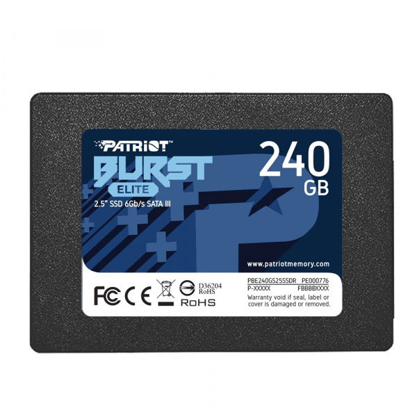 SSD-накопитель  240GB SSD PATRIOT Burst Elite 2.5” PBE240GS25SSDR
