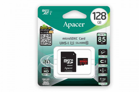 Карта памяти Apacer AP128GMCSX10U5-R  Карта памяти Apacer AP128GMCSX10U5-R