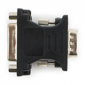 Переходник VGA -DVI-I Cablexpert A-VGAM-DVIF-01, 15M/25F, черный, пакет Переходник VGA -DVI-I Cablexpert A-VGAM-DVIF-01, 15M/25F, черный, пакет