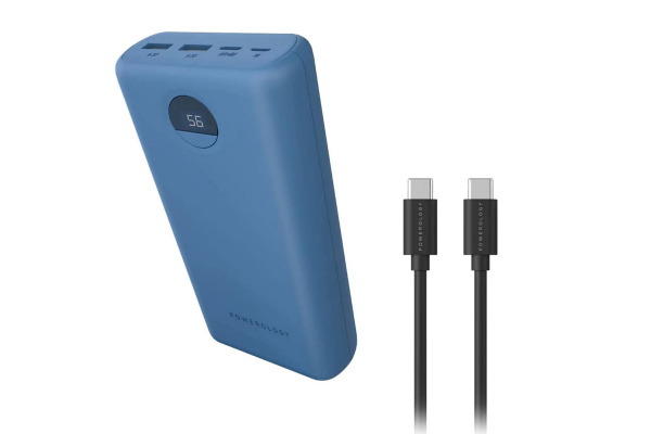 Powerology High Capacity Power Bank 30000mAh 45W PD with USB-C to USB-