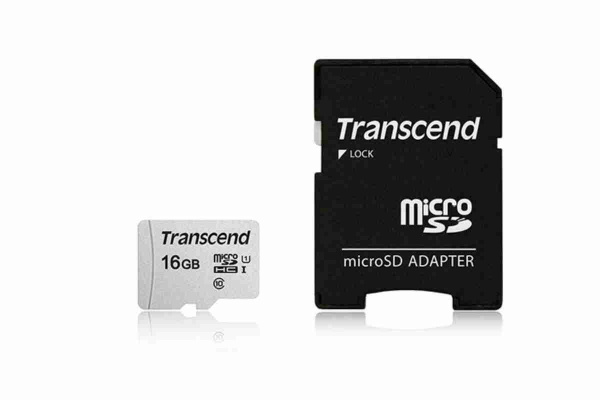 Transcend MicroSD Class 10 U1 16GB TS16GUSD300S-A