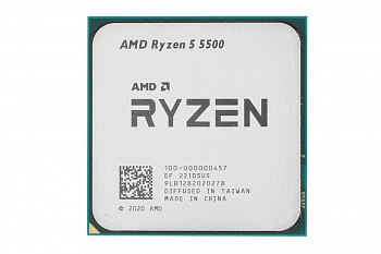 Процессор AMD Ryzen 5 5500 3,6Гц (4,2ГГц Turbo) AM4 7nm 6/12 3Mb L3 16Mb 65W OEM