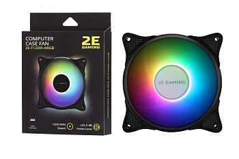 Корпусной вентилятор 2E GAMING (F120IR-ARGB) 120мм,3+3pin5VAura,черн.лопасти,рамка, inner LED