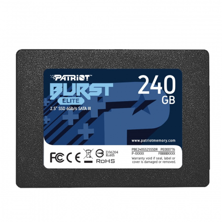 SSD-накопитель  240GB SSD PATRIOT Burst Elite 2.5” PBE240GS25SSDR