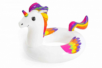 Круг для плавания Fantasy Unicorn 91 см, BESTWAY, 36159, Винил, 10+, Белый, Цветная коробка Круг для плавания Fantasy Unicorn 91 см, BESTWAY, 36159, Винил, 10+, Белый, Цветная коробка