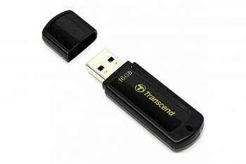 USB Флеш 16GB 2.0 Transcend TS16GJF350 черный