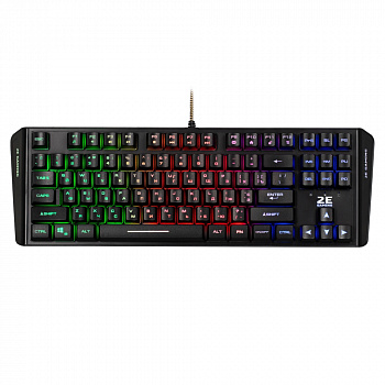 Клавиатура игровая 2E GAMING KG355 LED 87key USB Black Ukr Клавиатура игровая 2E GAMING KG355 LED 87key USB Black Ukr