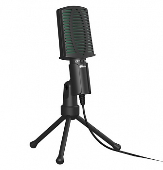 Настольный микрофон Ritmix RDM-126 черный-зеленый Настольный микрофон Ritmix RDM-126 черный-зеленый