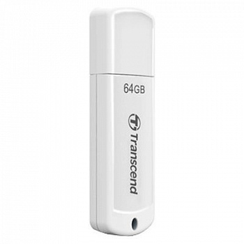 USB Флеш 64GB 2.0 Transcend TS64GJF370 белый