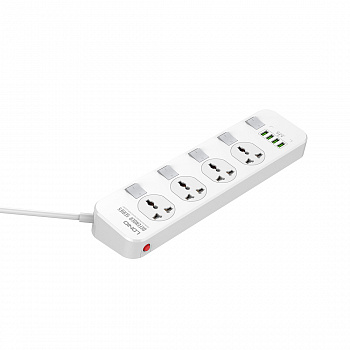 Сетевой фильтр LDNIO Universal SC4408 4 розетки 4*USB 5V/3.4A Портов 2 м Сетевой фильтр LDNIO Universal SC4408 4 розетки 4*USB 5V/3.4A Портов 2 м