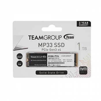 Твердотельный накопитель 1000GB SSD TeamGroup MP33 M.2 TM8FP6001T0C101 Твердотельный накопитель 1000GB SSD TeamGroup MP33 M.2 TM8FP6001T0C101